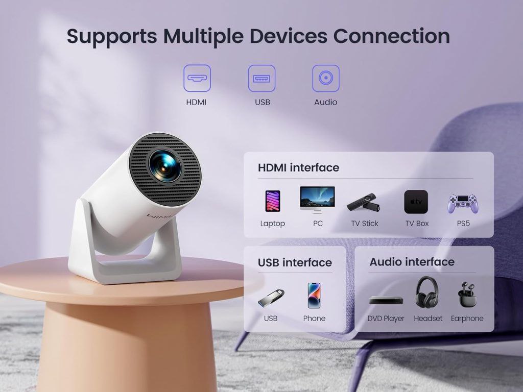 4K Portable Projector – Ultra HD Smart Display